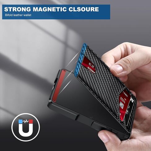 Wallet for Men, Mens Minimalist Wallet 9-13 Cards, Slim Compact Wallet with Money Clip & ID Window, RFID Blocking Smart Pop Up Card Wallet, Metal Aluminum Credit Card Holder Bifold Wallet in Saudi Arabia