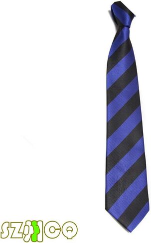 ربطات عنق مخططة أنيقة للرجال من New College Tie ملابس برقبة مطبوعة ملونة in Saudi Arabia