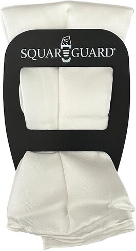 Bright White Pocket Square & Pocket Square Holder, Large in Saudi Arabia