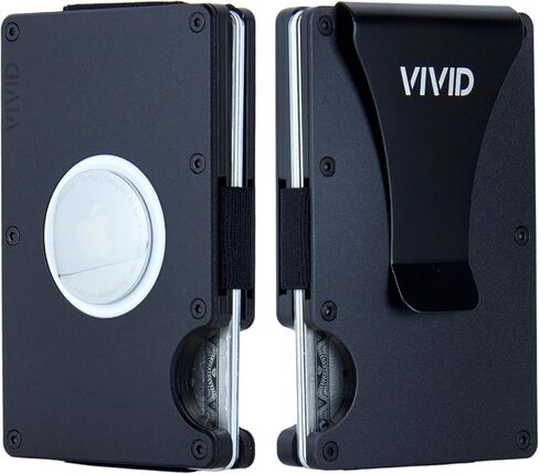 VIVID Minimalist Carbon Fiber Wallet for Men - Slim, Modern, RFID Blocking, Scratch Resistant, Credit Card Holder, Easy Access Cards, Money Clip, Mens Wallet in Saudi Arabia