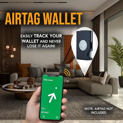 VIVID Minimalist Carbon Fiber Wallet for Men - Slim, Modern, RFID Blocking, Scratch Resistant, Credit Card Holder, Easy Access Cards, Money Clip, Mens Wallet in Saudi Arabia