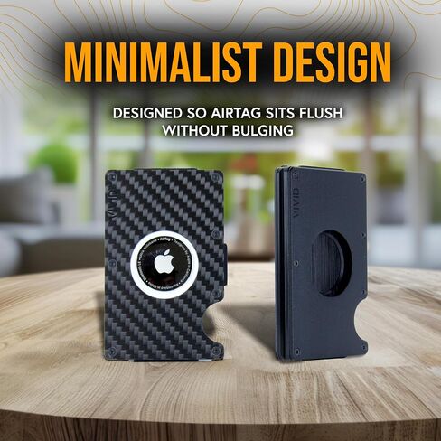 VIVID Minimalist Carbon Fiber Wallet for Men - Slim, Modern, RFID Blocking, Scratch Resistant, Credit Card Holder, Easy Access Cards, Money Clip, Mens Wallet in Saudi Arabia