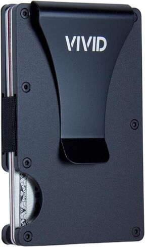 VIVID Minimalist Carbon Fiber Wallet for Men - Slim, Modern, RFID Blocking, Scratch Resistant, Credit Card Holder, Easy Access Cards, Money Clip, Mens Wallet in Saudi Arabia
