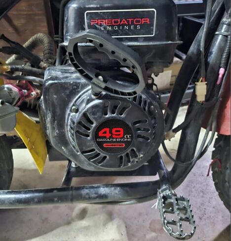 قطعتان من ملصق بدء السحب 49cc البند 69730 - لمحرك Predator 212 لمحرك Coleman BT200X CT200U KT196 Baja MB200 لأجزاء الأداء Go Kart Mini Bike لمحرك Honda 196cc 224cc 200cc in Kuwait