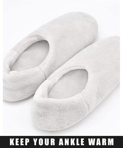 جوارب Keyela للجنسين للبالغين مع مقابض شباشب منزلية غامضة للرجال والنساء داخلي شتاء دافئ مبطن بالصوف جورب النعال in Kuwait