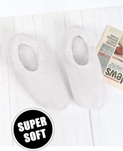 جوارب Keyela للجنسين للبالغين مع مقابض شباشب منزلية غامضة للرجال والنساء داخلي شتاء دافئ مبطن بالصوف جورب النعال in Kuwait