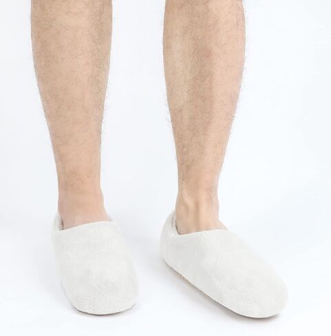 جوارب Keyela للجنسين للبالغين مع مقابض شباشب منزلية غامضة للرجال والنساء داخلي شتاء دافئ مبطن بالصوف جورب النعال in Kuwait