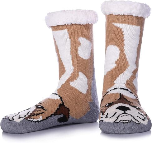 جوارب SDBING للرجال مع مقابض شتوية دافئة ومريحة وسميكة وغامضة في الأماكن المغلقة جوارب منزلية منفوشة in Kuwait