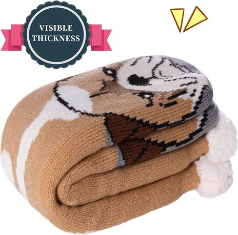 جوارب SDBING للرجال مع مقابض شتوية دافئة ومريحة وسميكة وغامضة في الأماكن المغلقة جوارب منزلية منفوشة in Kuwait