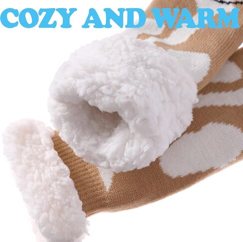 جوارب SDBING للرجال مع مقابض شتوية دافئة ومريحة وسميكة وغامضة في الأماكن المغلقة جوارب منزلية منفوشة in Kuwait