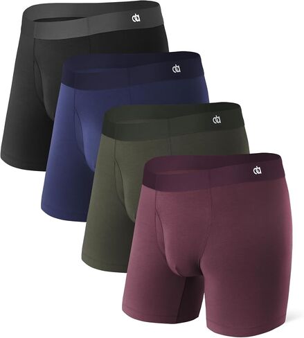DAVID ARCHY Mens Underwear Boxer Briefs Micro Modal Ultra Soft Moisture Wicking Seamless Underwear for Men 4 Pack in Kuwait