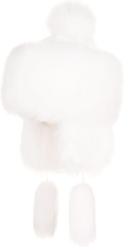 Futrzane Classic Ear Flaps Hat - Fur Trapper Hat for Women - Winter Ushanka Hat in Saudi Arabia
