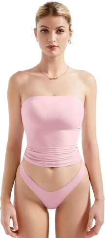 SUUKSESS Women Sexy Tube Top Summer Y2K Going Out Double Lined Basic Tank Top in Saudi Arabia