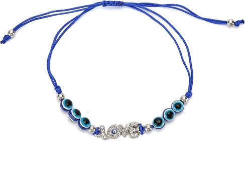 Evil Eye Bracelets Evil Eye Jewelry Ojo Hamsa PonPom Bracelet Dainty Gold Bracelets for Women Trendy in Saudi Arabia
