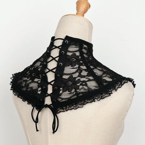 جوكافور القوطية الدانتيل طوق الرقبة مصاص دماء طوق امرأة هالوين الملكة الشريرة تأثيري in Kuwait