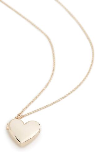 قلادة مدلاة على شكل قلب من الذهب عيار 14 قيراط للنساء in Kuwait