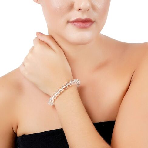 ARIHANT GEMS AND JEWELS Reiki/Yoga Healing Crystal Stretchable Bracelet |100% Natural and Certified | Astrological Gemstone | Unisex Both for Men & Women - (8 MM) in Saudi Arabia