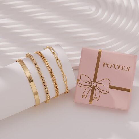 925 Sterling Silver Bracelets for Women Stack, 14K Gold Plated Bangle Cuff Jewelry Set Trendy, Adjustable Tennis Knot Twisted Bracelet for Wrist Essentials Women Fashion Gifts in Kuwait
