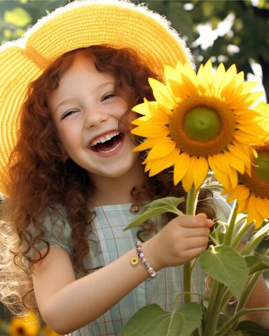 𝗦𝘂𝗻𝗳𝗹𝗼𝘄𝗲𝗿 𝗚𝗶𝗳𝘁𝘀 𝗳𝗼𝗿 𝗪𝗼𝗺𝗲𝗻, Sunflower Bracelet Jewelry 𝗖𝗵𝗿𝗶𝘀𝘁𝗺𝗮𝘀 Birthday Inspirational Gifts for Women Friends Daughter Niece Granddaughter Adults in Saudi Arabia
