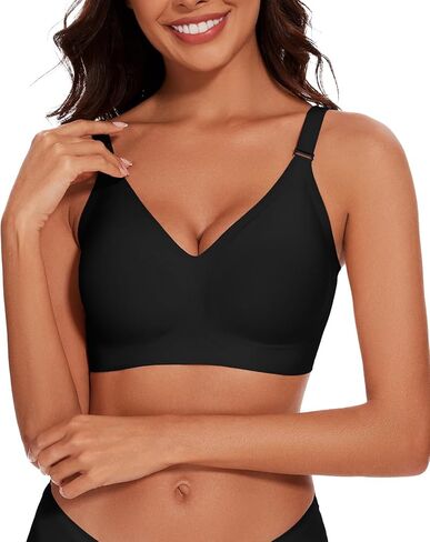 حمالات صدر لاسلكية بدون خياطة من WOWENY للنساء، تغطية كاملة مع دعم بدون أسلاك داخلية، حمالة صدر مريحة وناعمة in Kuwait