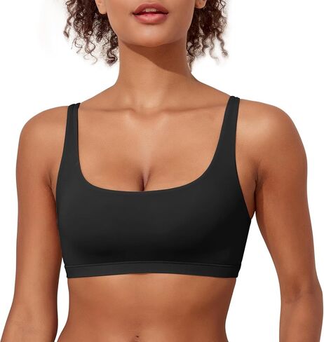 Women Wireless Bralettes Comfortable No Underwire Bras Scoop Neck Seamless Unlined Soft Lounge Bra in Saudi Arabia
