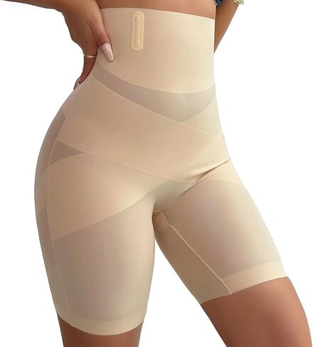PAUKEE Women's Shapewear Tummy Control Body Shaper Shorts High Waisted Slimming Sculpting Waist Compression Shape wear in Saudi Arabia