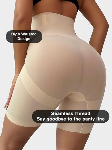 PAUKEE Women's Shapewear Tummy Control Body Shaper Shorts High Waisted Slimming Sculpting Waist Compression Shape wear in Saudi Arabia
