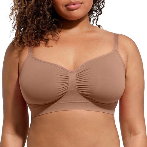 Women's Wireless Seamless Bras No Underwire Stretch Adjustable Bralettes Comfortable Soft Everyday Bra in Saudi Arabia