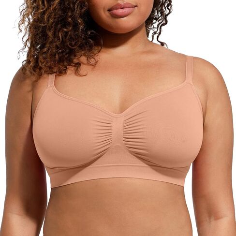 Women's Wireless Seamless Bras No Underwire Stretch Adjustable Bralettes Comfortable Soft Everyday Bra in Saudi Arabia
