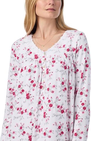 Eileen West Long Nightgown - Soft and Cozy Dream Sweater Knit Long Sleeve 50" Ballet Gown in Saudi Arabia