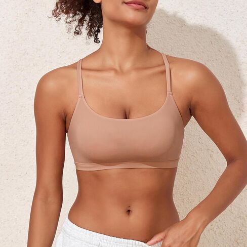 PrettyGuide Women's Wireless Racerback Bralette No Padded Seamless Wire Free Everyday Bra Full Coverage Bralettes in Saudi Arabia