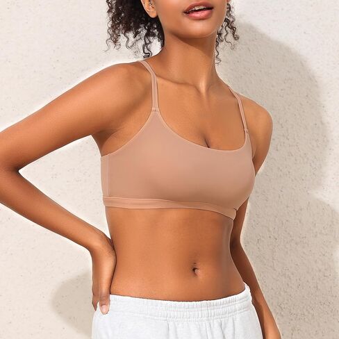 PrettyGuide Women's Wireless Racerback Bralette No Padded Seamless Wire Free Everyday Bra Full Coverage Bralettes in Saudi Arabia