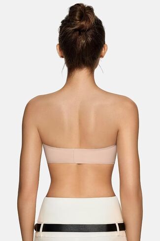 Vertvie Women's Wireless Strapless Bra Seamless Padded Bandeau Bra Non-Slip Silicone Tube Top Push Up Convertible Bralette in Saudi Arabia