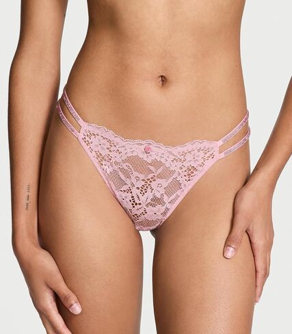 Victoria's Secret Fashion Show '24 Women's Twinkle Strap Lace Brazilian Panty (XS-L) in Saudi Arabia