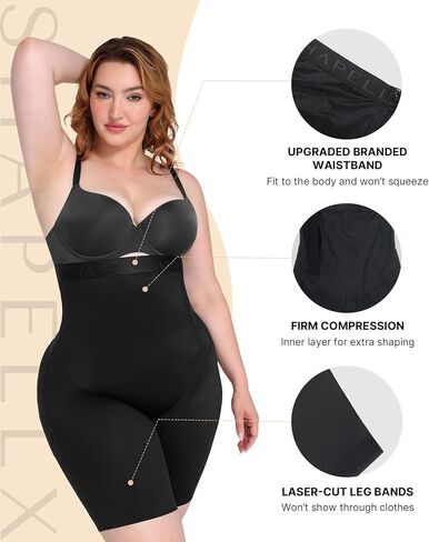 SHAPELLX Shapewear Tummy Control for Women Butt Lifting High Waist Shorts Faja Body Shaper Thigh Slimming Panties in Saudi Arabia
