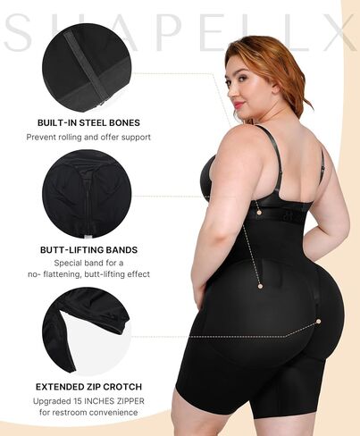 SHAPELLX Shapewear Tummy Control for Women Butt Lifting High Waist Shorts Faja Body Shaper Thigh Slimming Panties in Saudi Arabia