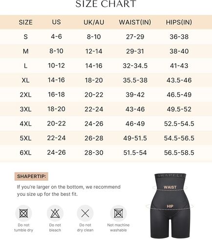 SHAPELLX Shapewear Tummy Control for Women Butt Lifting High Waist Shorts Faja Body Shaper Thigh Slimming Panties in Saudi Arabia