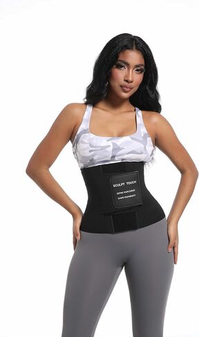 Women's Waist Trainer Corset, Tummy Control Shapewear Belt for Workout, Black in Saudi Arabia