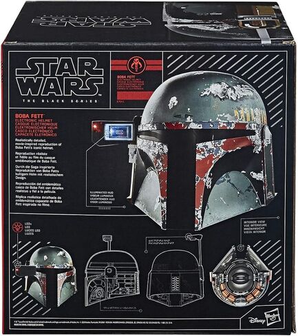 Star Wars The Black Series Boba Fett Premium Electronic Helmet, The Empire Strikes Back Full-Scale Roleplay Collectible in Saudi Arabia