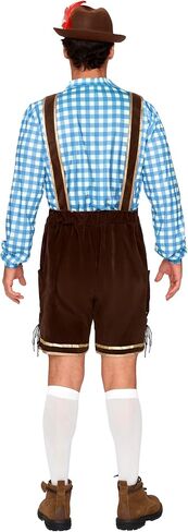 أزياء Spooktacular Creations البافارية لمهرجان أكتوبر، زي Lederhosens للرجال الألماني لحفلات الهالوين والبيرة in Saudi Arabia