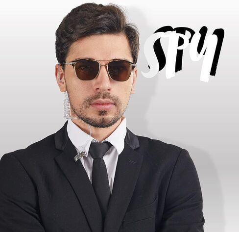 Spooktacular Secret Spy Earpiece Headphones Secret Service Earpiece FBI CIA Secret Service Security Police Guard سماعة أذن زي ملحق لعبة تجسس للأطفال والكبار هدايا حفلات الهالوين، كوسبلاي in Saudi Arabia