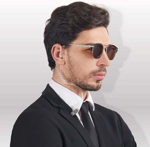 Spooktacular Secret Spy Earpiece Headphones Secret Service Earpiece FBI CIA Secret Service Security Police Guard سماعة أذن زي ملحق لعبة تجسس للأطفال والكبار هدايا حفلات الهالوين، كوسبلاي in Saudi Arabia