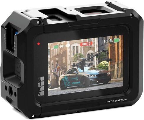 Tilta Full Camera Cage Compatible with GoPro HERO12/11/10/9 Black | Professional Cage | Aluminum Build | Two Threads | Cold Shoe Mount | Quick Release | TA-T42-FCC-B in Saudi Arabia
