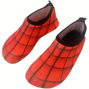 Spider Wed Cobwed Costume Shoes for Boys Unisex 7-13 Years Little Kid Stretch Spandex Breathable and Comfortable