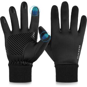 Sukeen Winter Gloves Men Women Touchscreen Anti-Slip Sports Gloves Lightweight Cold Weather Warm Gloves for Running, Cycling