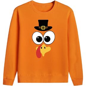 Thanksgiving Sweatshirt Toddler Boy Girl Gobble Turkey Long Sleeve T Shirts 1-10 Years