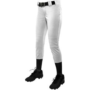 CHAMPRO Girls Fastpitch Pant Solid 13S White XL