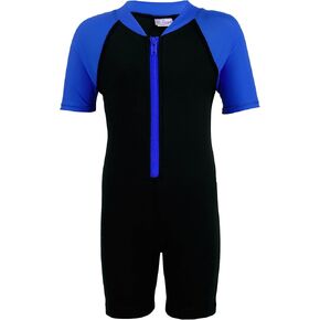 Tuga Boys Thermal Shorty 1.5mm Neoprene/Spandex Wetsuit 1-14 Years, UPF 50+