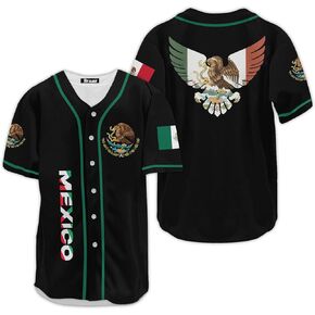 Mexico Baseball Jersey, Mens Mexican Jersey, Mexico Women Baseball Shirt, Gift for Mexican Fans