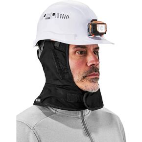 Ergodyne Mens 2-layer Winter Shoulder - Cotton Head Liner, Black